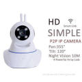Home Motion Detection Alarm Ip Camera 720P Automatically Wh